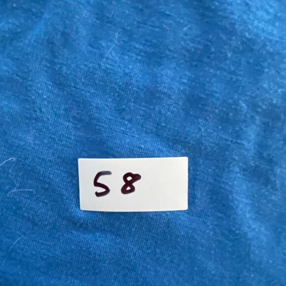 Blue Prana Abstract Hidden Mountain Landscape Block Graphic T-Shirt - Picture 6 of 6